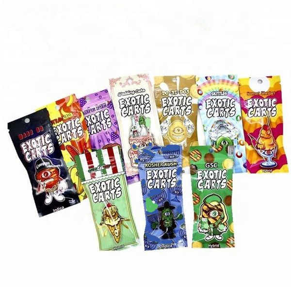 

China factory elling cu tom reu able exotic cart mini ziplock bag vape cartridge packaging dhl free