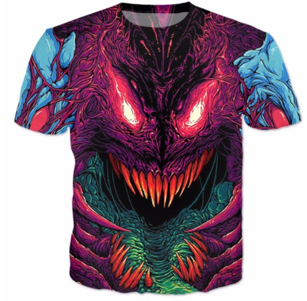

fashion clothing hyper beast t-shirt psychedelic women men casual tshirt 3d harajuku t shirt outfits cotton tee u312, White;black