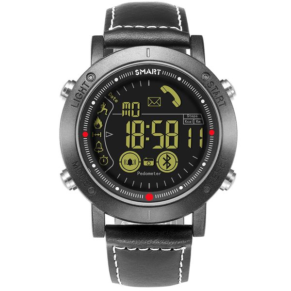 

watches mens fashion casual quartz watch men waterproof leather dual display wristwatch sport clock male reloj hombre, Slivery;brown
