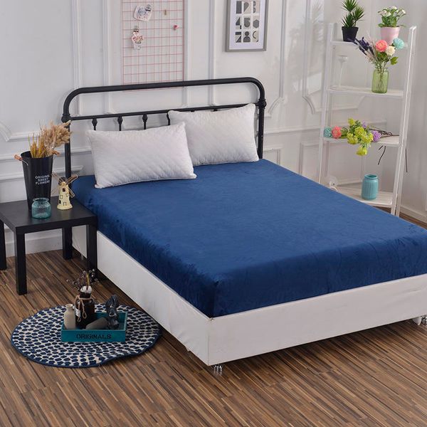 

quality velvet warm flannel winter thicker fitted sheet twin full queen size bed sheet mattress cover bedding bedsheet sabanas
