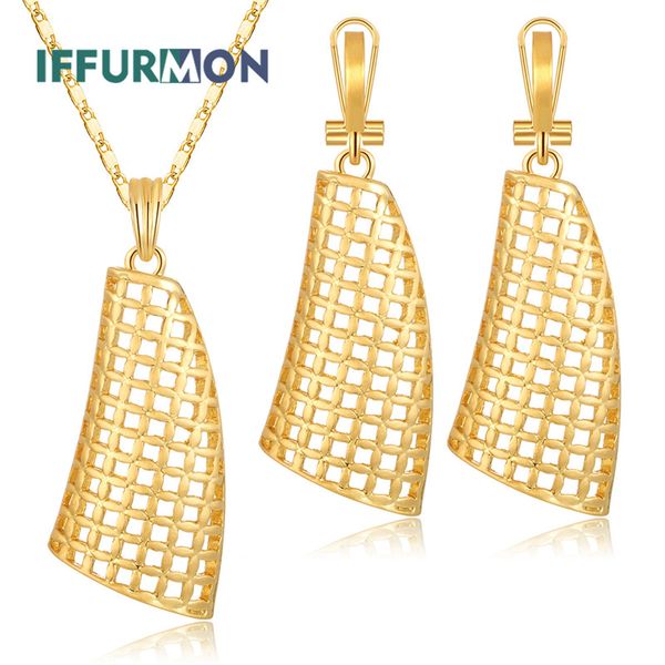 

iffurmon gold color nigerian wedding jewelry set for women african beads jewelry set fashion costume necklace jewellery, Silver