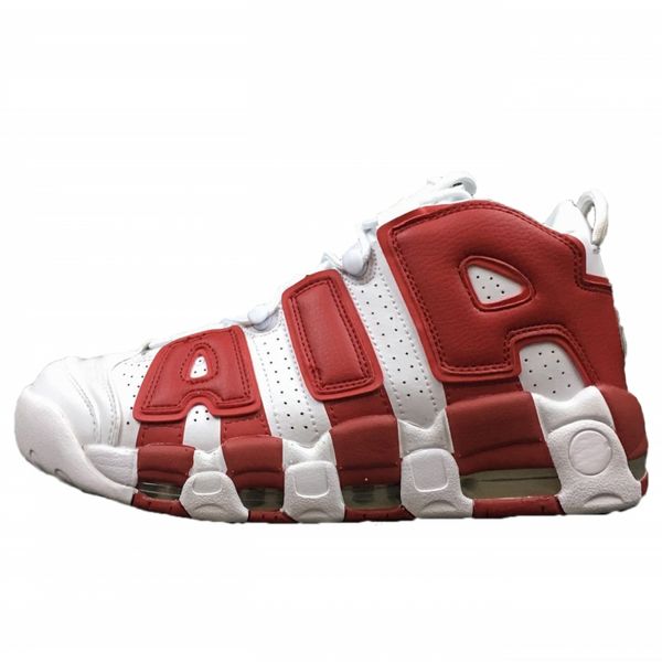 

air more uptempo og mens basketball shoes red white pure black mint green mid cut designer men athletics sneakers, White;red