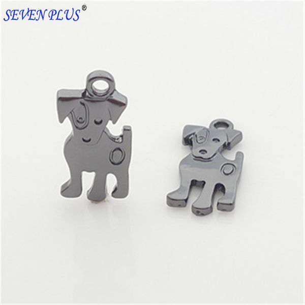 

design 10 pieces/lot 11mm*23mm pet dog cute animal charm pendant for diy making jewelry making wholesale, Bronze;silver