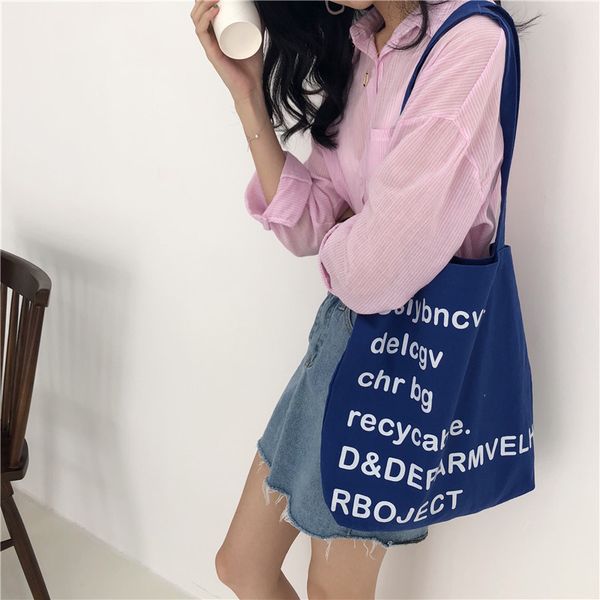 

raged sheep eco reusable shopping bags cloth fabric grocery packing fresh simple crossbody bags purses casual handbag for women
