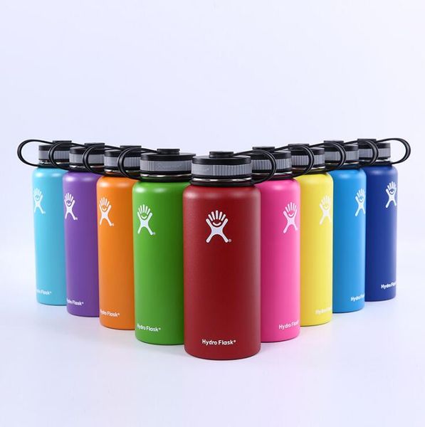 

13color 18oz 32oz 40oz water bottle vacuum in ulated bottle 304 tainle teel water bottle wide mouth big capacity travel mug drinkware