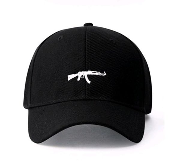 

узи пистолет бейсболка сша мода 2018 ак47 snapback хип-хоп cap кривая козырек 6 панель шляпа casquette де марка пистолет-пулемет марка, Blue;gray