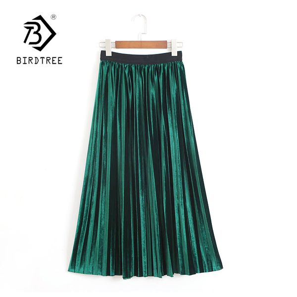 

новое прибытие женщин 9 цветов высокой талией середины икры длина повседневная юбка леди свободные моды дно элегантный женский hots продажа, Black