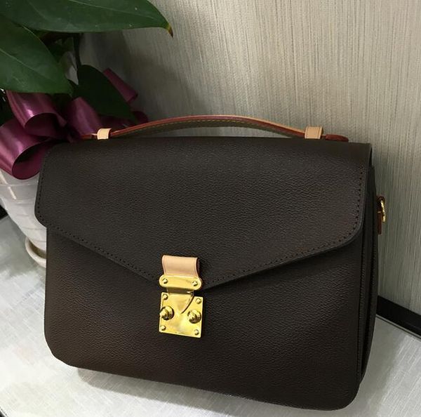 

2018 factory price sell genuine leather women pochette metis handbag outdoor bag fashion brand shoulder cross-body bag