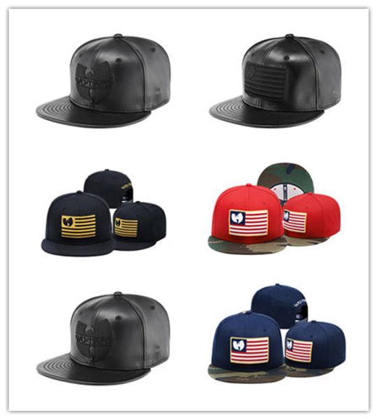 

Дешевые Новые Моды Ву Тан Мужские Женщины Флаг Snapback Hat Cap Черный Бейсбол Snapbacks Clan Str