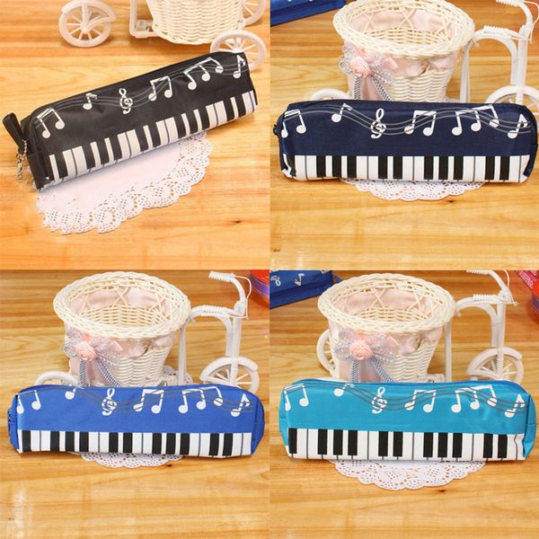 

pencil bag musical piano pencil case keyboard stationery office pen case cosmetic bag music pen box storage school supplies