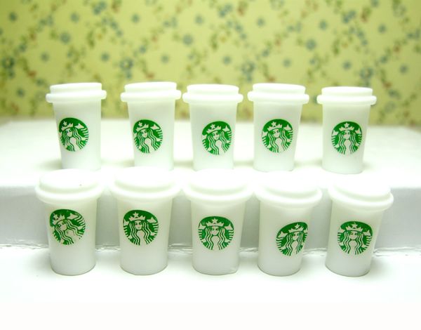 

dollhouse miniature coffee cups kitchen food drink beverage scaled model toy mini fairy garden simulation decor resin craft accessories