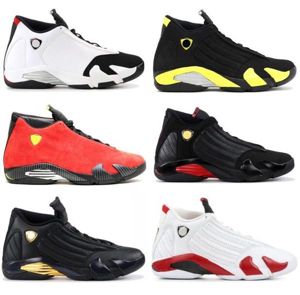 

new 14 14s hyper royal black toe fusion varsity red suede db doernbecher men basketball shoes last sthunder dmp sneakers with box