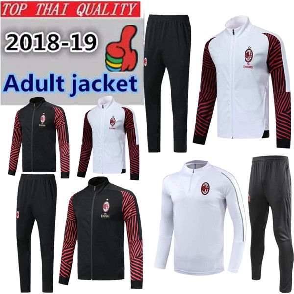 

18 19 ac milan occer jacket training uit 2018 2019 higuain calhanoglu bonucci full zipper football jacket port wear et track uit chandal