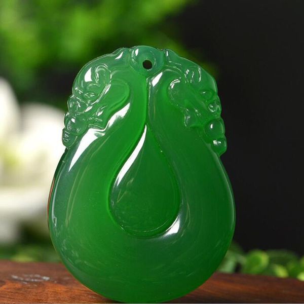 

yu xin yuan fashion pure natural jade medullary necklace charm pendant jewelry for women gift, Silver