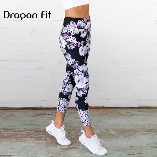 

dragon fit printing gym leggings women breathable leggins sport women fitness elastic yoga sportswear comfortable frivolous, White;red