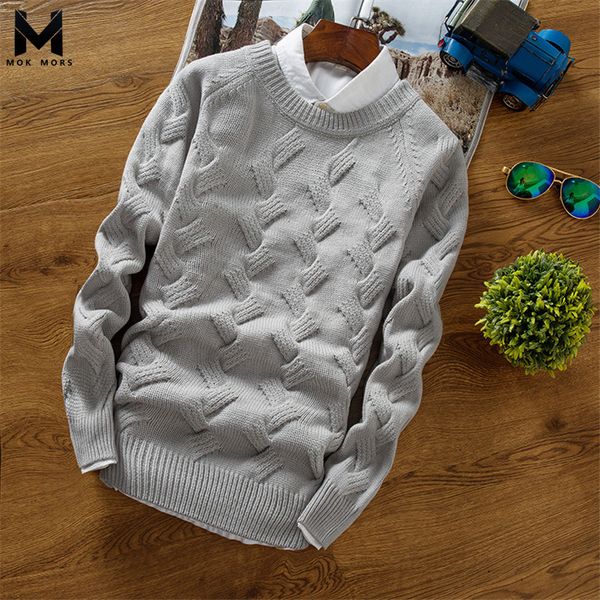 

men's new round neck computer knitting slim mens sweaters fashion high street casual jogger long sleeve men sweater, White;black