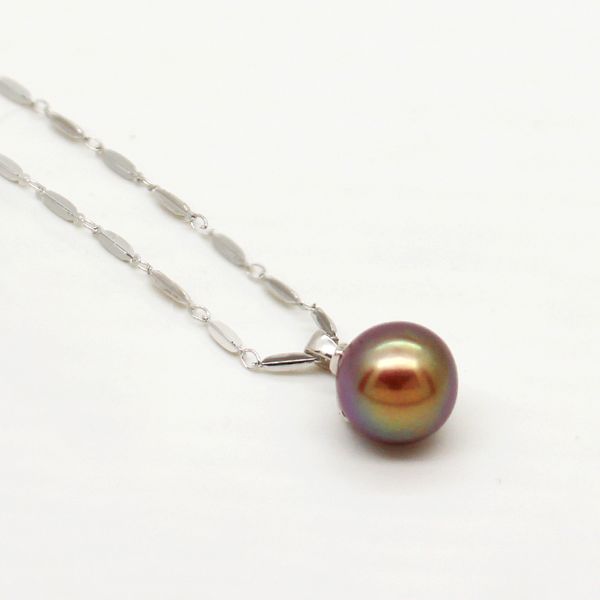 

european and american fashion charm jewelry s925 silver natural freshwater pearl pendant for mother's surprise gift, Bronze;silver
