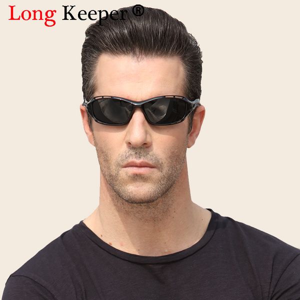 

long keeper women polarized sunglasses men driving night vision vintage eyewear crocodile gafas gafas de sol masculino 1004, White;black