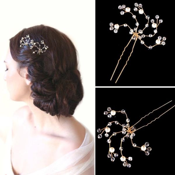 

diamond hairpin hair accessories, gold jewelry wedding dress accessories, bridal ornaments, Silver