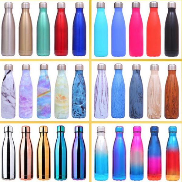 

cola shaped water bottle vacuum insulated travel water bottle double walled stainless steel coke thermos outdoor water bottles 500ml 17oz
