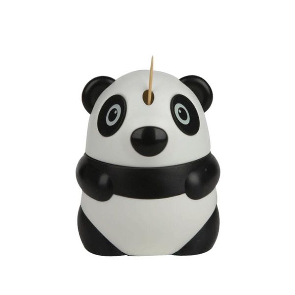 Titular Paliteiro automático Dos Desenhos Animados Panda Design Bonito Dispensador de Palitos Restaurante Decoração de Mesa Atacado Frete Grátis ZA6258
