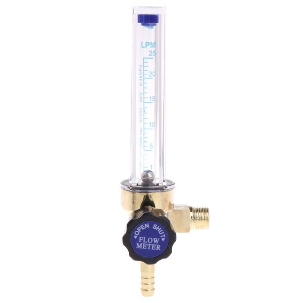

1/4pt thread 7mm barb argon ar co2 gas flow meter ar welding regulator 0.35 mpa