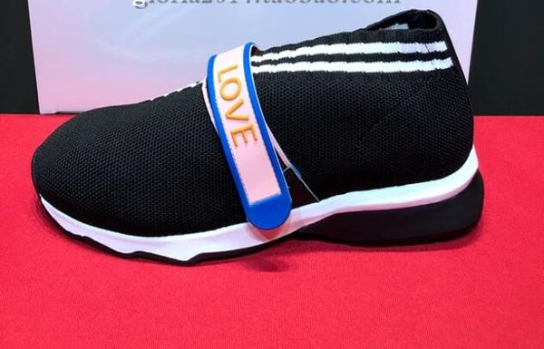 

Women Wool socks loafers original Luxury Embroidered flowers letter Fashion brand Soft bottom Ladies Gym Travel Increased Elasticity Flats