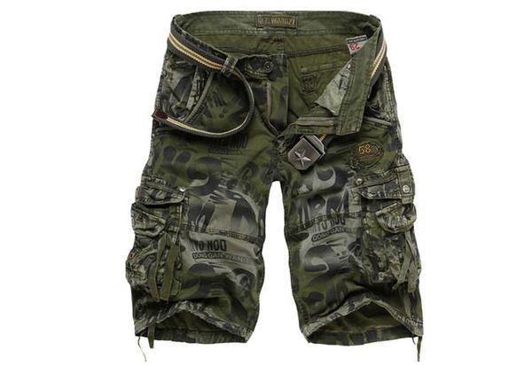 

Fashion Summer Men Sports Army Green Pocket Cargo Shorts Casual Camouflage Short Pants Mens Plus Size 29-38