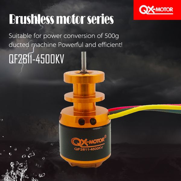 

qx-motor qf2611 4500kv 3s brushless motor for rc airplane 64mm ducted fan jet edf diy drone parts