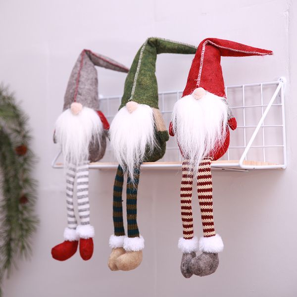 

4 Стили номов Повесьте ноги Рождественские шведские Статуэтки ручной работы Рожд