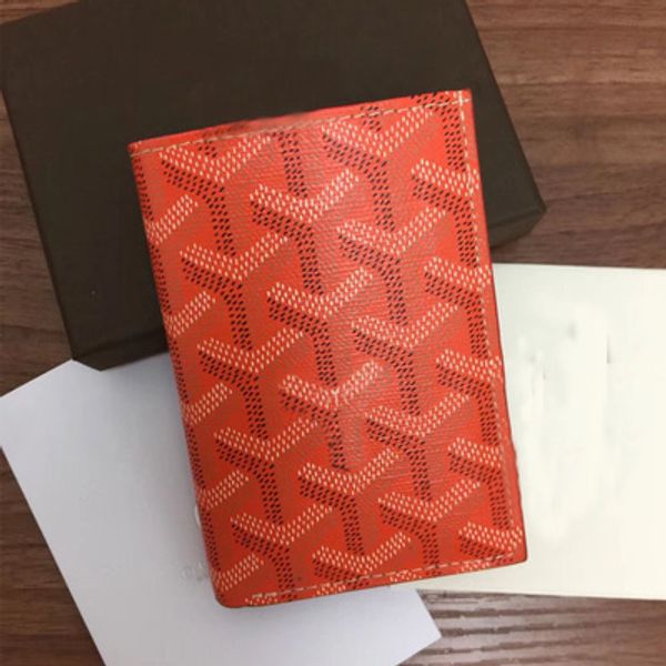 

2018 europe and united states goya two fold wallet passport holder credit card holder wallet card package ing, Brown;gray
