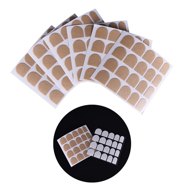 

5 sheets fingernail art nails art double sided adhesive tape cute sticky false nail tips double sided adhesive tapes stickers, Black