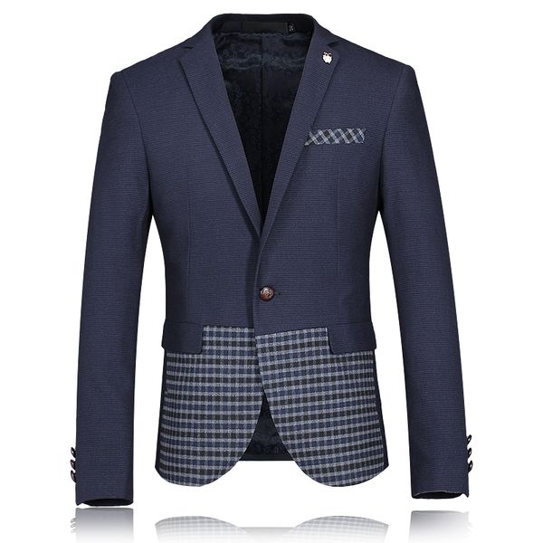 

2018 autumn and winter new style men's fashion leisure grid suit man's suits jackets blazers ing, White;black