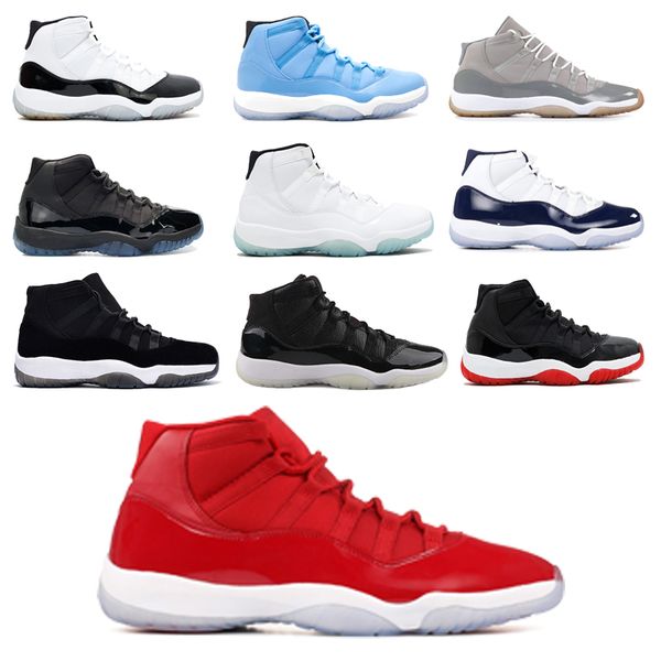 

11 cap and gown prom night men ba ketball hoe platinum tint gym red bred prm heire baron concord 45 cool grey port neaker