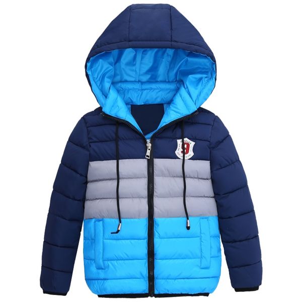 

boys blue зимних пальто куртка дети zipper курток мальчики толщина зима качество куртка высокого мальчик пальто зима малыши одежда, Blue;gray