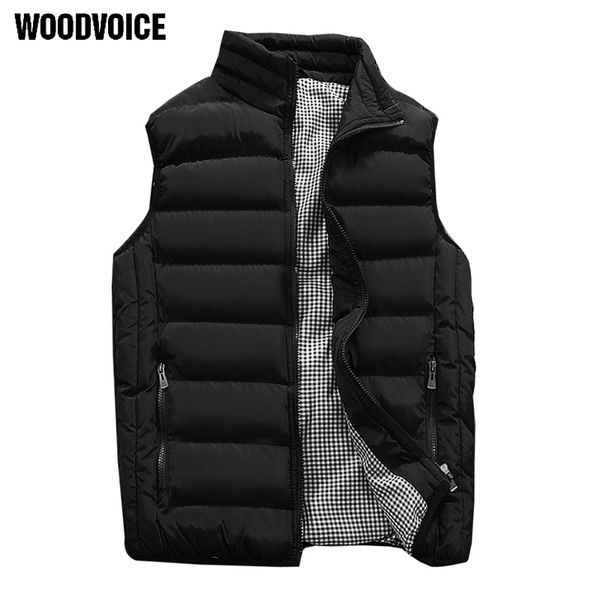 

Cotton Casual Vest Men Autumn Winter Jackets Thick Vests Man Sleeveless Coats Male Warm Cotton-Padded Waistcoat Gilet Veste Hommes