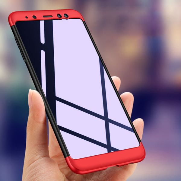 

for samsung galaxy a8/a8plus case a8plus luxury 360 full body hard frosted pc back cover case for samsung galaxy a7protection bag shell