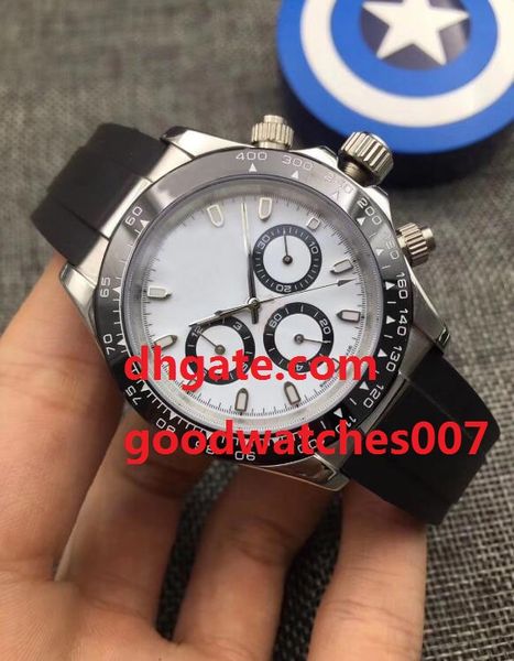 

Высокое качество (черный) (желтый) (синий) Циферблат 40MM CERAMIC Безель 116506 116500 NO Хроног