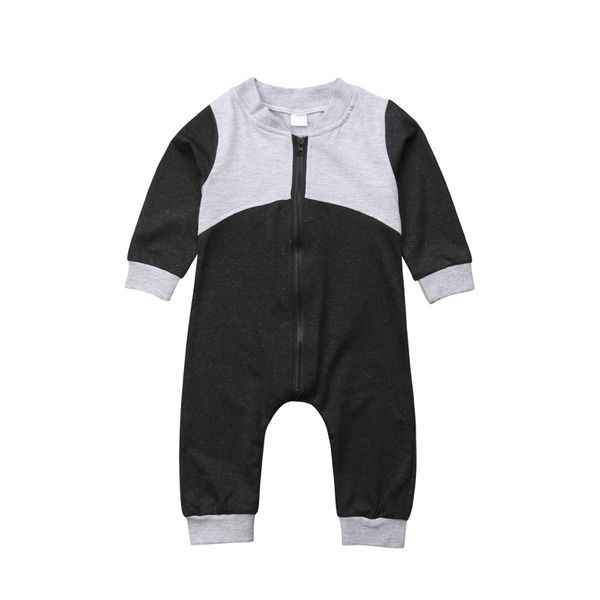 gray long sleeve jumpsuit