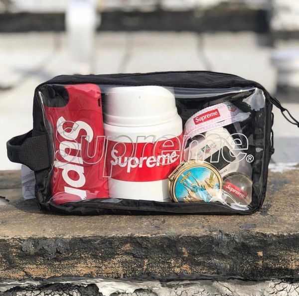

sup 18FW Utility Bag Стиральная сумка для хранения Прозрачная косметическая сумка