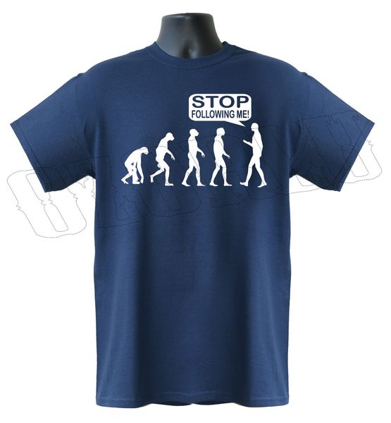 Acheter Arrêtez De Me Suivre Evolution De Lhomme Darwin Monkey Drôle Mens T Shirt S Xxl Drôle Expédition Gratuite Unisexe Casual De 1296 Du