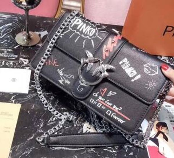 

27 см женщины мода Crossbody сумка горячая Ласточка птица осень зима 2018 дамы мода сереб