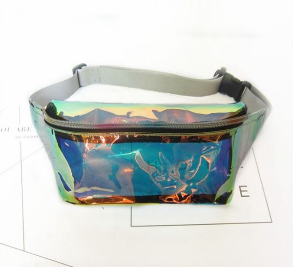 

wholesale transparent belt bag female hologram fanny pack women clear waist bag,50pcs/lot