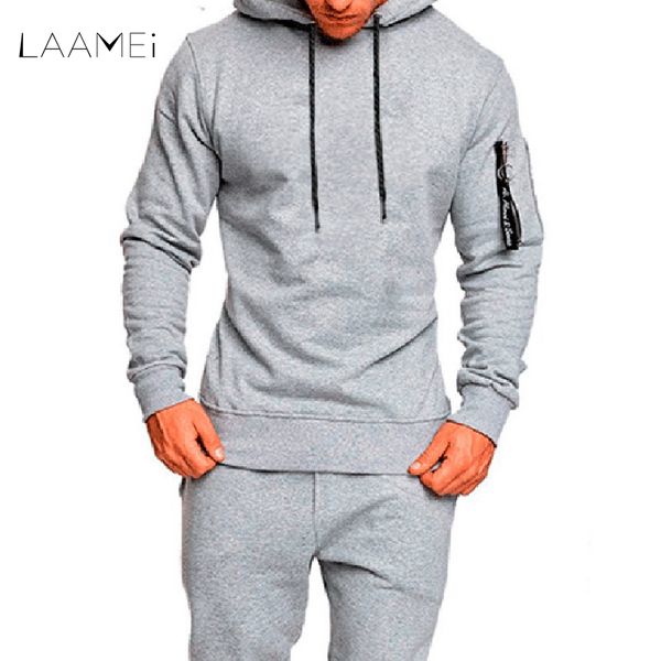 

laamei 2018 new fashion men hoodies autumn hooded pullover sweatshirts camouflage print casual male hoody hip hop tracksuit, Black