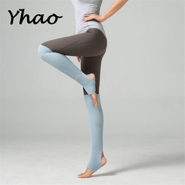 

yhao children ballet dance socks keen-high yoga warmth latin leggings socks sports 55cm, Black