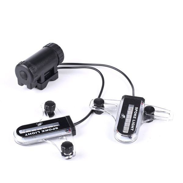 

bicycle accessories bike waterproof headlamp 2x 14 led induction bicycle wheel signal tire spoke light 3a battery