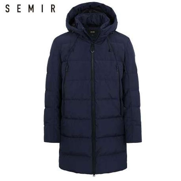 

semir down jacket for men casual thick warm winter long hooded coat duck down jacket for men winter clothes men outerwear, Black;brown