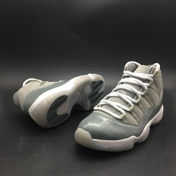 

classic 11 cool grey releasing as a high cut men basketball shoes medium grey/gunsmoke-white simple fashion mens sneakers