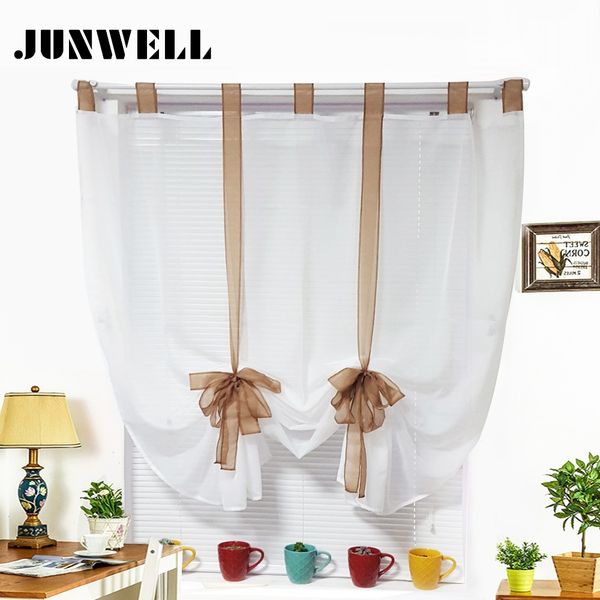 

9 colors ribbon roman curtain blind home wave european colors living room balcony voile panel 1pc