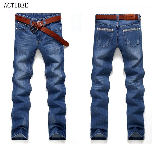 Free Shipping! Cheap High Quality 2018 New Men's Jeans Plus size Fashion Straight Jeans Men 38 36 from 28 5z